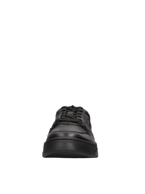 Sneakers in pelle e tessuto KARL LAGERFELD | KL53020 00XNERO